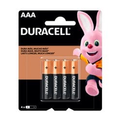 Pila Alcalina Duracell Aaa Blister X 4 Unidades