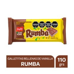 Galletitas Chocolate Rellena Coco Rumba X 110 Grs