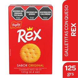 Galletitas Sabor Original Rex Estuche X 125 Grs