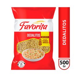 Fideos Dedalitos Favorita Bolsa X 500 Grs