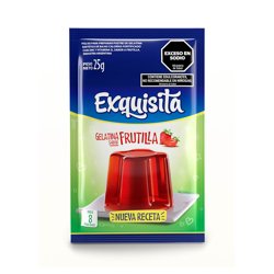 Gelatina Frutilla Light Exquisita X 25 Grs