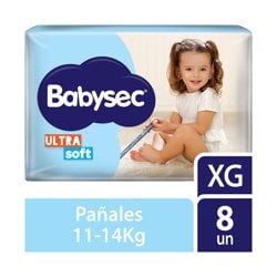 Panales Talle Xg Ultrasoft Babysec X 8 Uni
