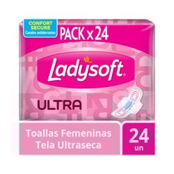Toalla Femenina Ultra Delg Tela Seca Ladysoftx24un