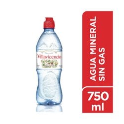 Agua Mineral Sin Gas Villavicencio Sport X 750 Cc