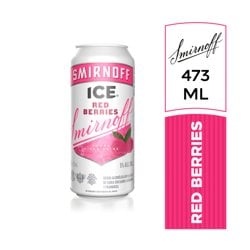 Vodka Ice Red Berrie Smirnoff Lata X 473 Cc