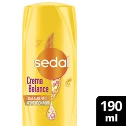 Acondicionador Crema Balance Sedal X 190 Cc