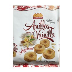 Galletitas Anillos Vainilla Gold Mundo X 250 Grs