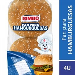Pan Para Hamburguesa C Sesamo Bimbo X 4 U