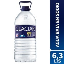 Agua Mineral S Gas Bajo Sodio Glaciar Bidon X 6.3l