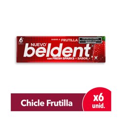 Chicle Globo Frutilla Beldent X 10 Grs